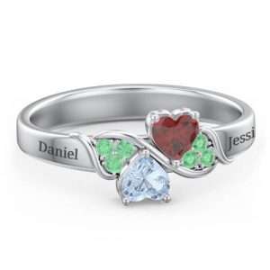 Heart of Hearts with Accent Stones Ring