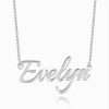 Personalized Name Necklace Silver