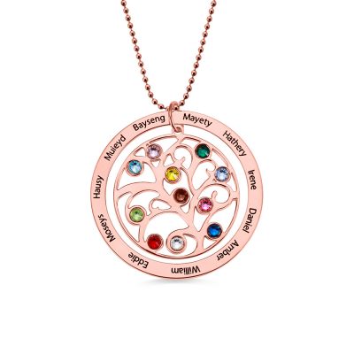 18K Rose Gold Plated Silver 925 Circle